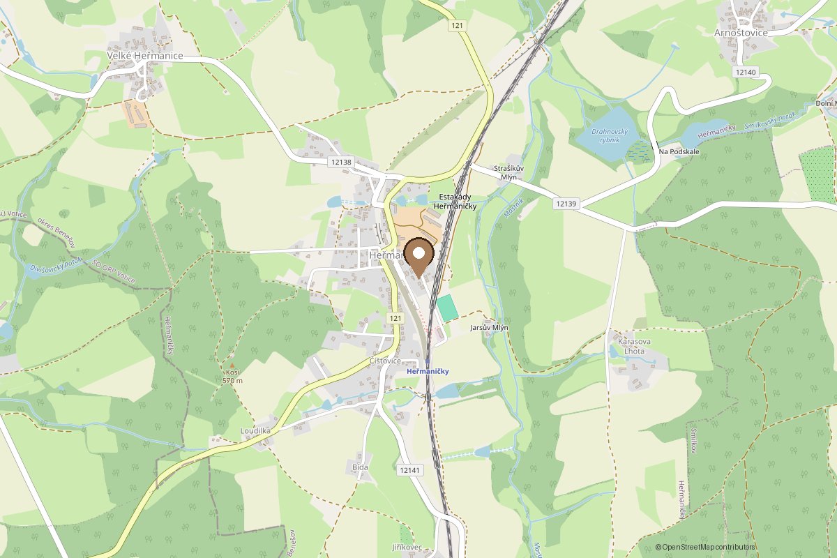 Mapa: Heřmaničky 90, 257 89 Heřmaničky